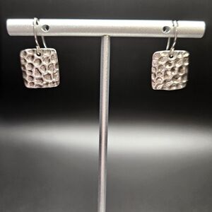 Vintage Sterling Silver Dangly Earrings Marked SU 924 IN